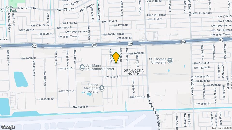 3989 NW 163rd St Map and Location Details