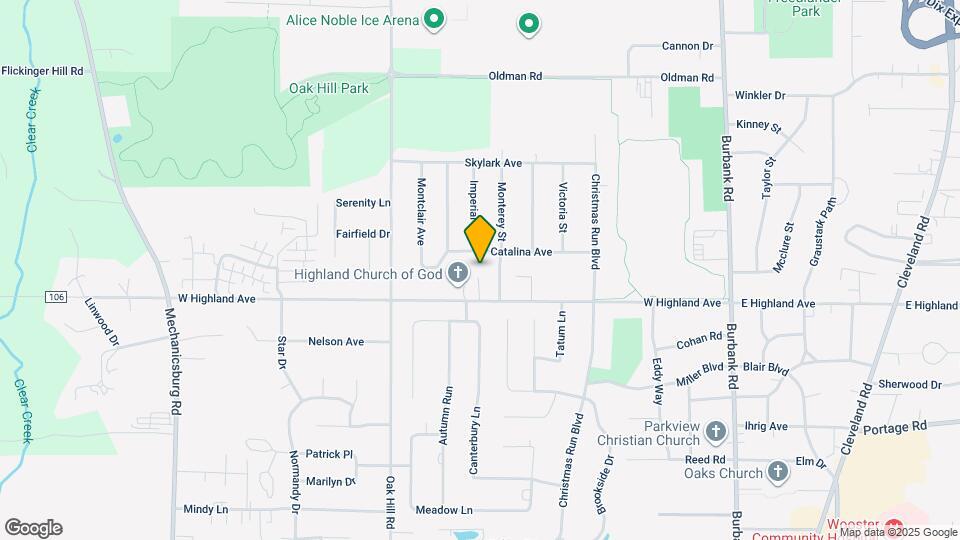 633 W Highland Ave Map and Location Details