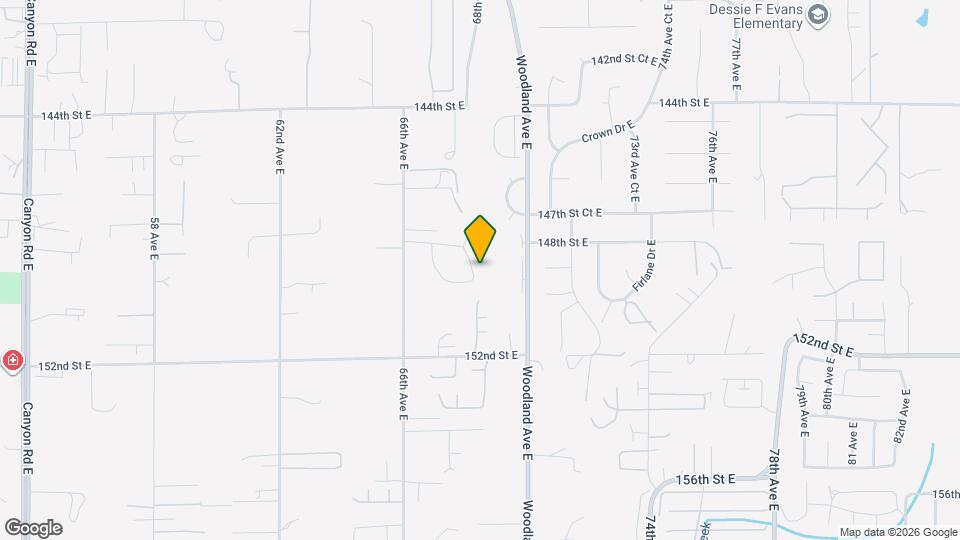 14907 68th Ave E Map and Location Details