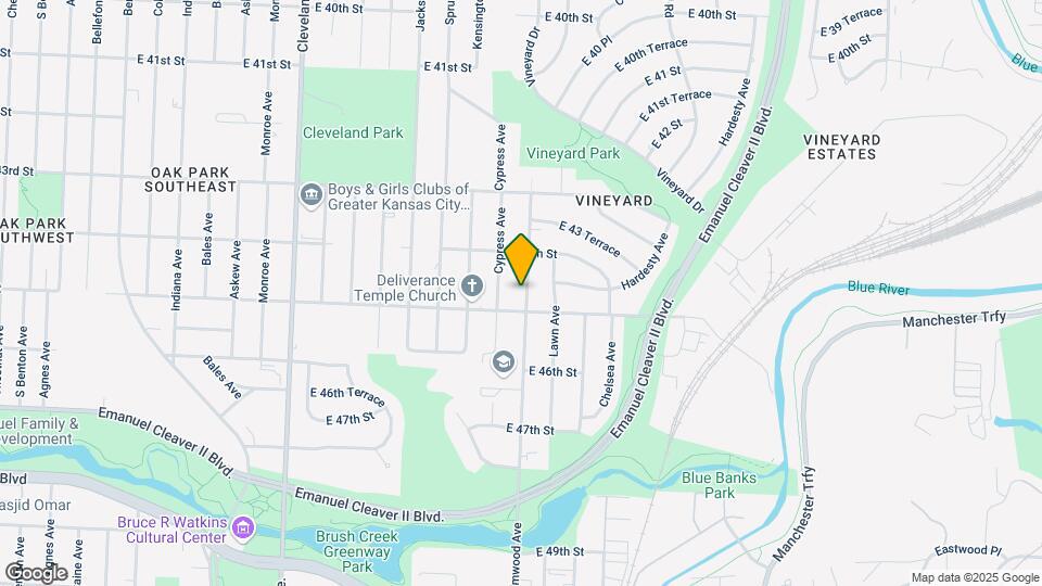 4434 Elmwood Ave Map and Location Details