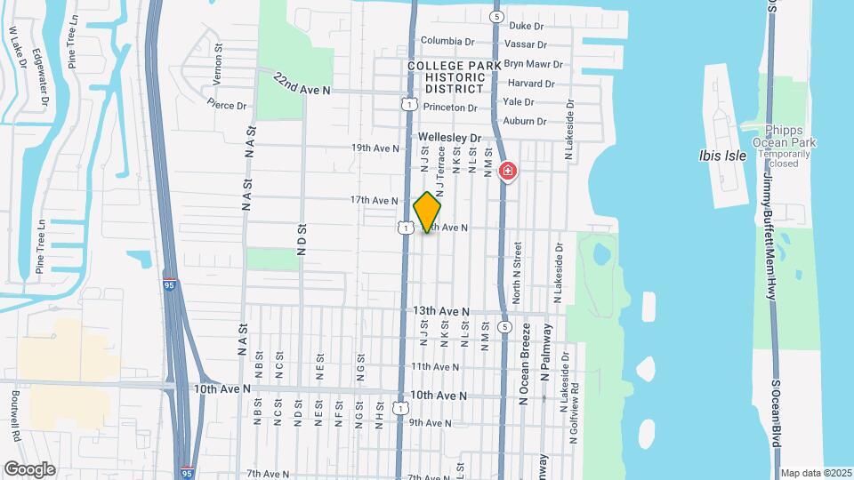 1520 N J St-Unit -1520-2 Map and Location Details