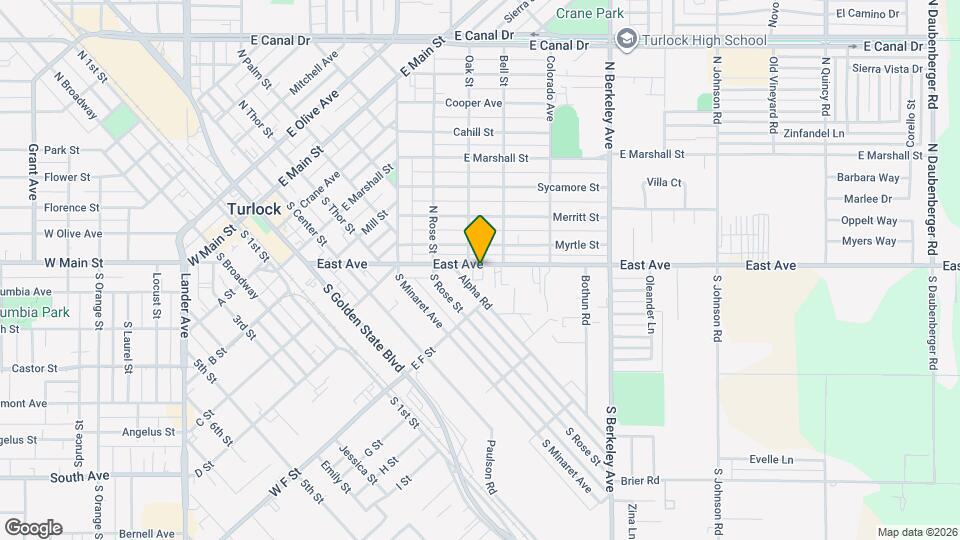 1356 East Ave Map and Location Details