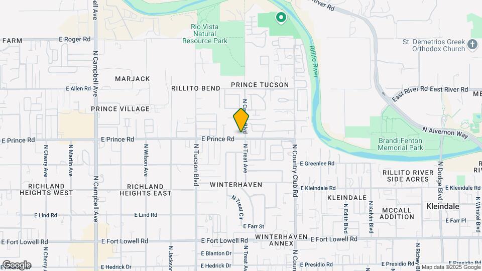 2721-2725 E Prince Rd Mapa y Detalles de la Ubicación