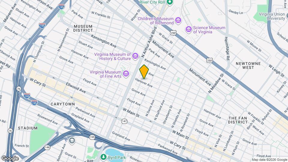 2620 Hanover Ave Map and Location Details