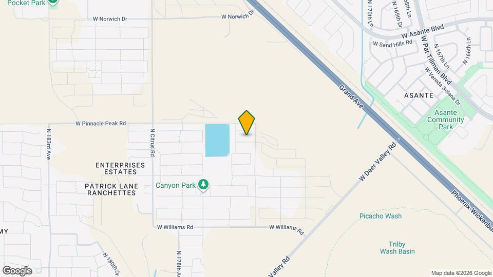 17538 W Villa Hermosa Ln Mapa y Detalles de la Ubicación