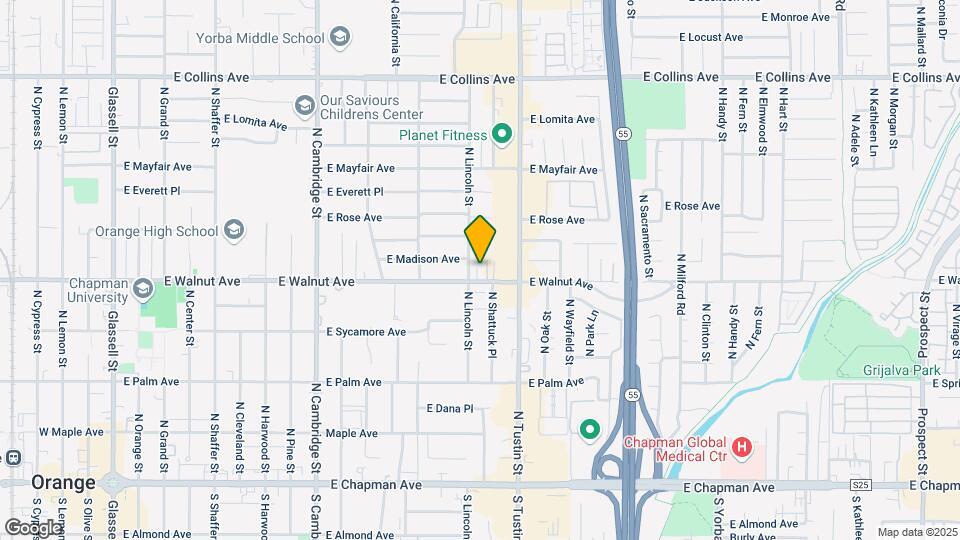 1519 E Walnut Ave Map and Location Details