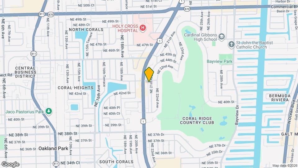 4209 NE 21st Ave Map and Location Details