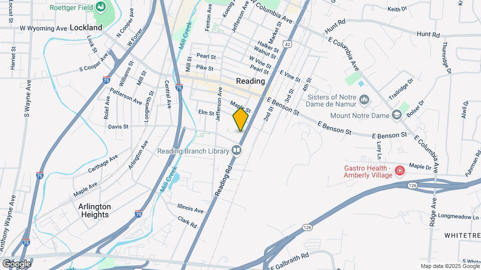 8767 Reading Rd Mapa y Detalles de la Ubicación