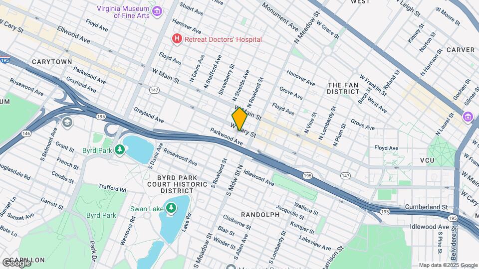 103 S Rowland St, Unit A Map and Location Details