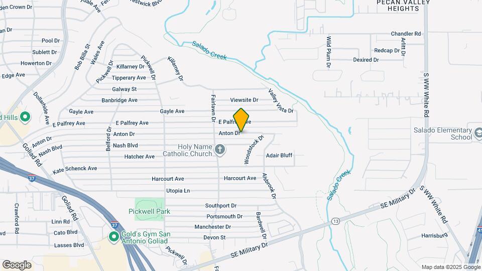 3838 Anton Dr Map and Location Details