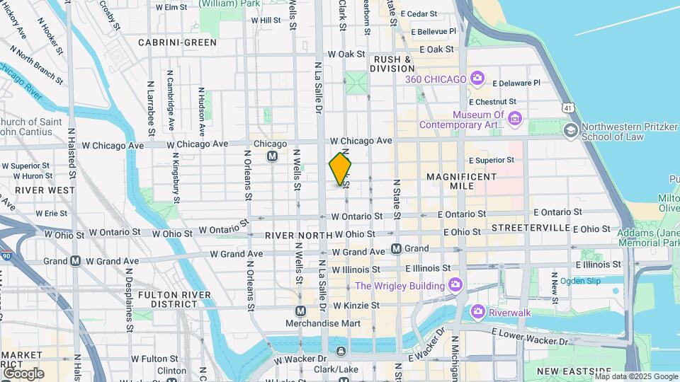 711 N Dearborn St Map and Location Details