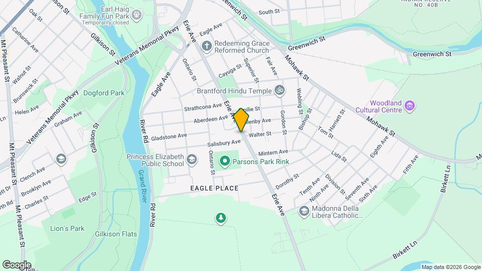 219 Erie Ave Map and Location Details