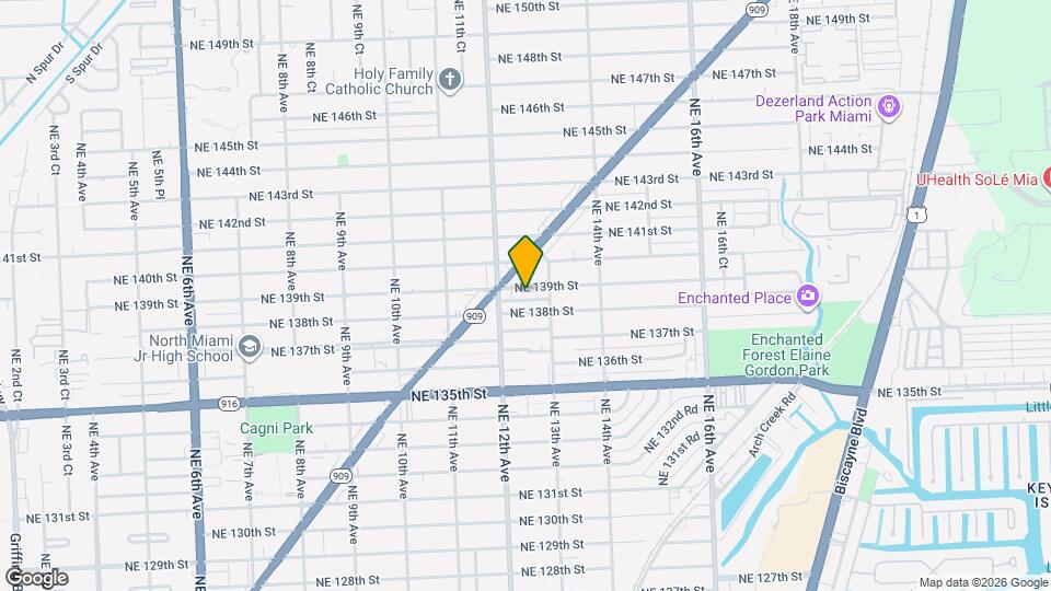 1260 NE 139th St Map and Location Details