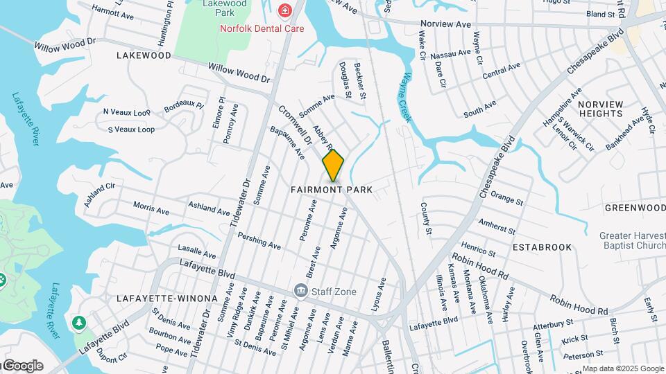 3521 Brest Ave Map and Location Details