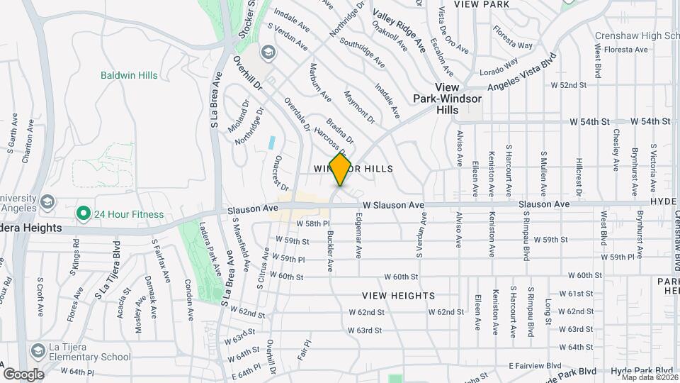 5642 Angeles Vista Blvd Map and Location Details