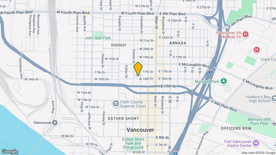 1600 Columbia St Map and Location Details