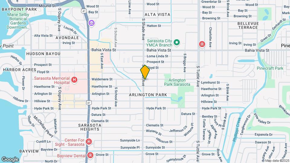 1601 S Shade Ave Map and Location Details