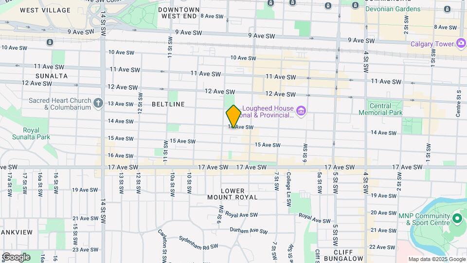927 14 Av SW Map and Location Details