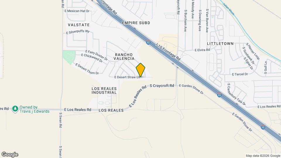 5240 E Desert Straw Ln Map and Location Details