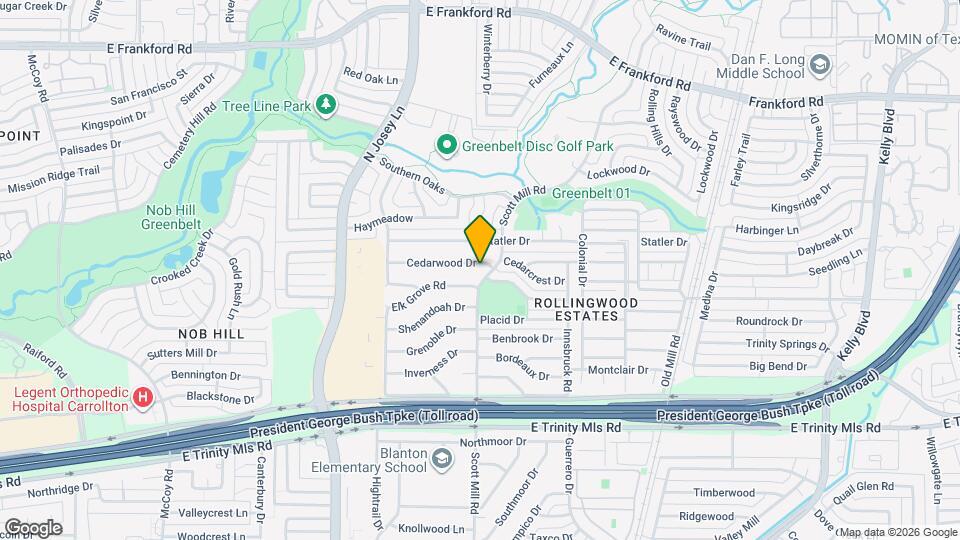 2032 Cedarwood Dr Map and Location Details