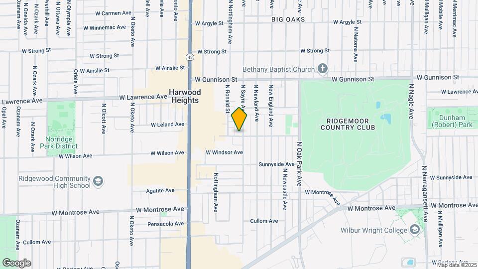 4600 N Sayre Ave Map and Location Details