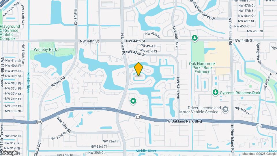 9925 Nob Hill Pl Map and Location Details