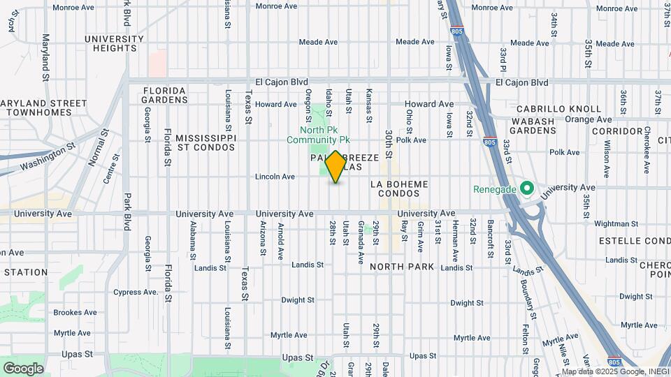 3969 Idaho St Map and Location Details