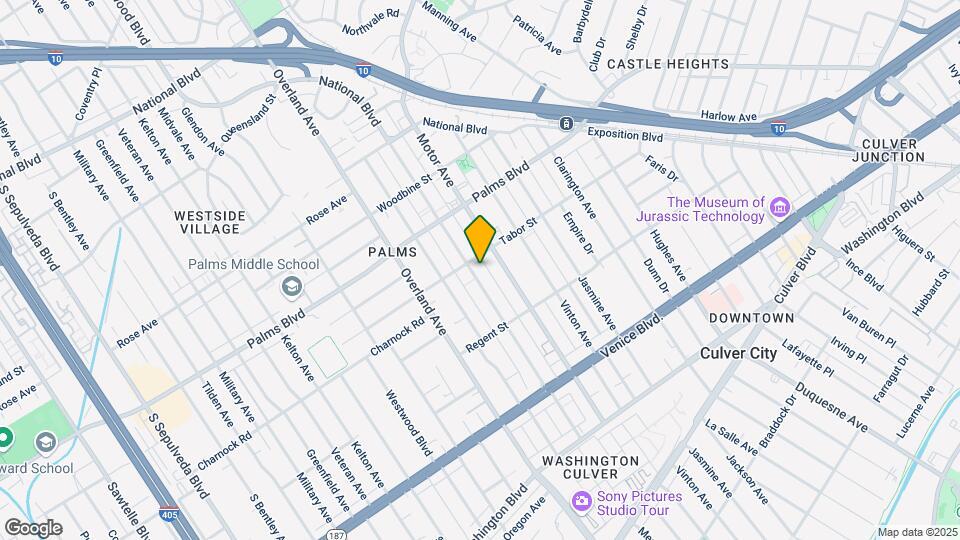 3612 Mentone Ave Mapa y Detalles de la Ubicación