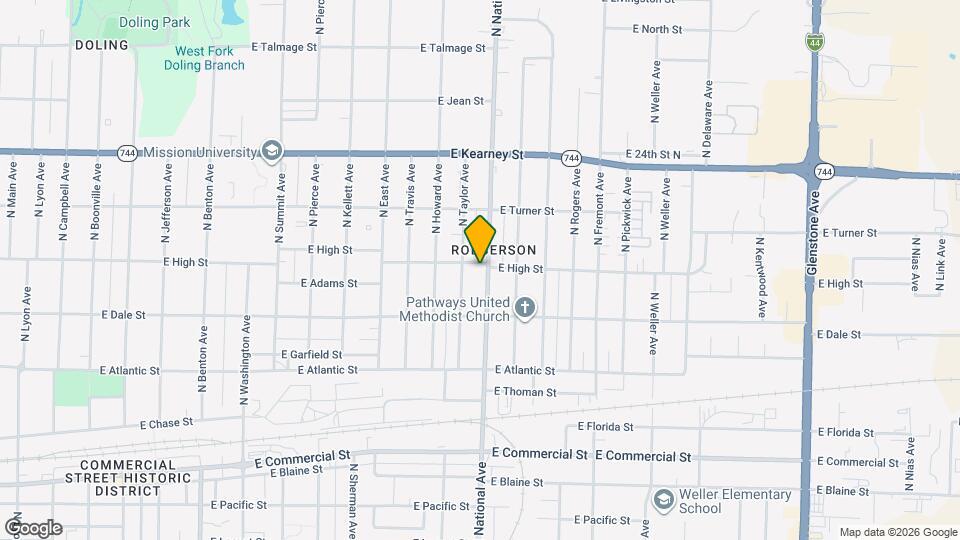 2153 N National Ave Map and Location Details