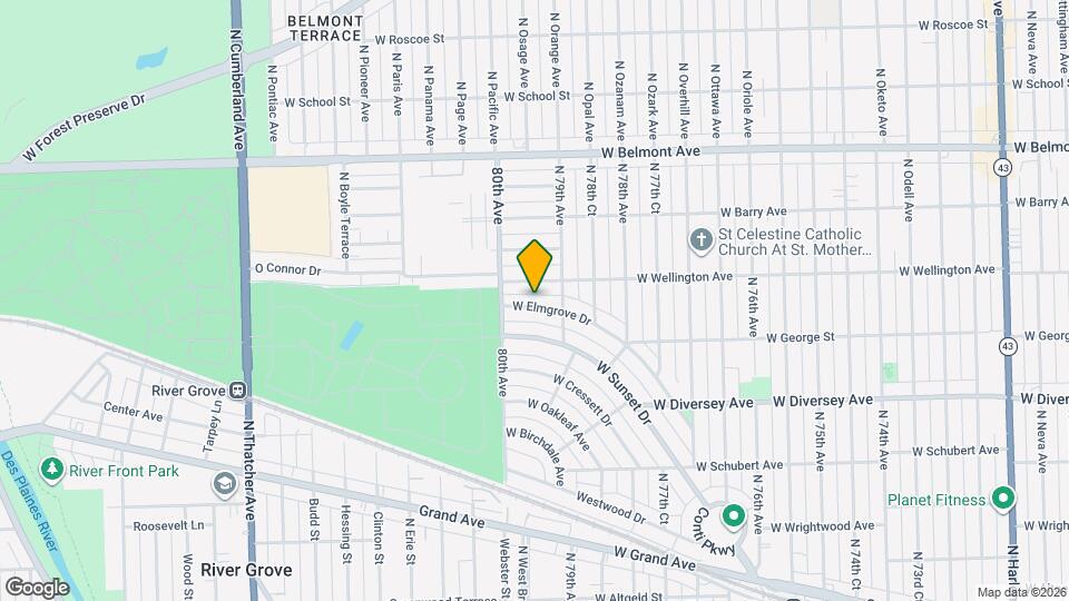 7922 W Elmgrove Dr Map and Location Details
