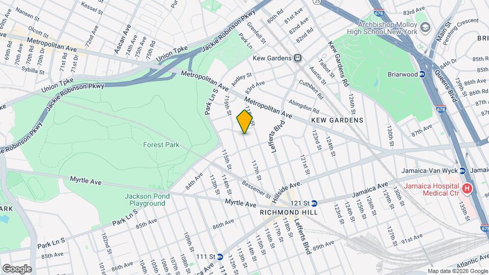 83-75 117th St, Unit 2D Map and Location Details