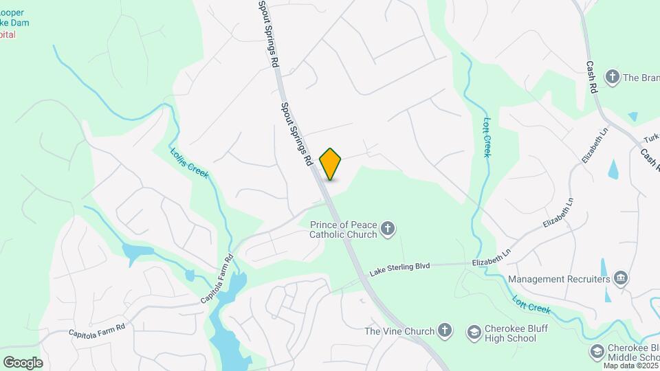 6341 Spout Springs Rd Map and Location Details