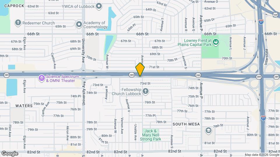 2103 S Loop 289 Map and Location Details