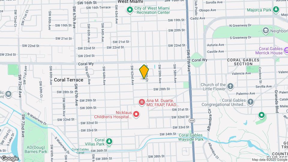 6063 SW 27th St Map and Location Details