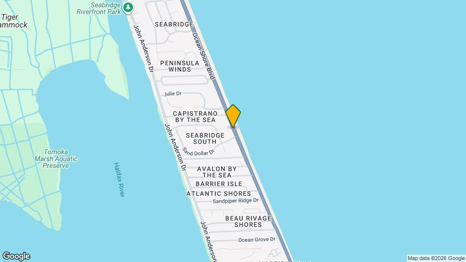 3360 Ocean Shore Blvd Map and Location Details