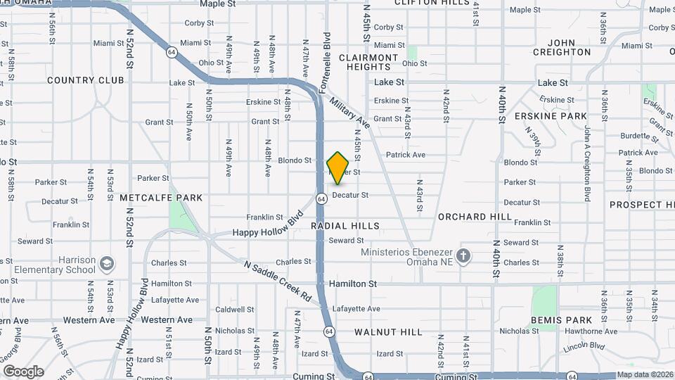 4526 Decatur St Map and Location Details