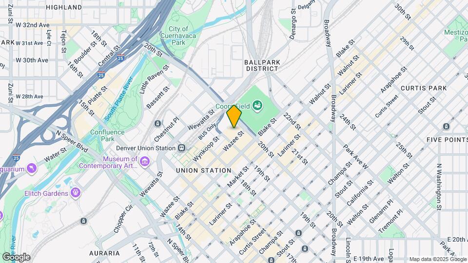 1901 Wazee St, Unit 519 Mapa y Detalles de la Ubicación