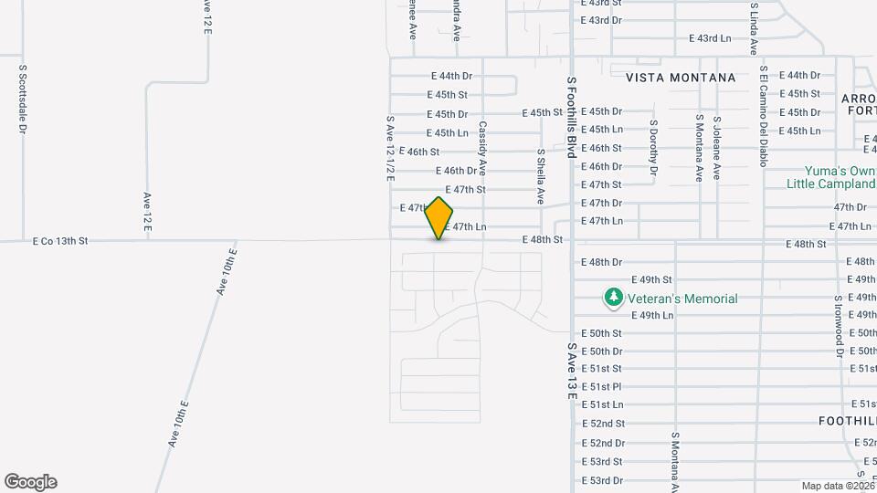 12608 E 48th Dr Map and Location Details
