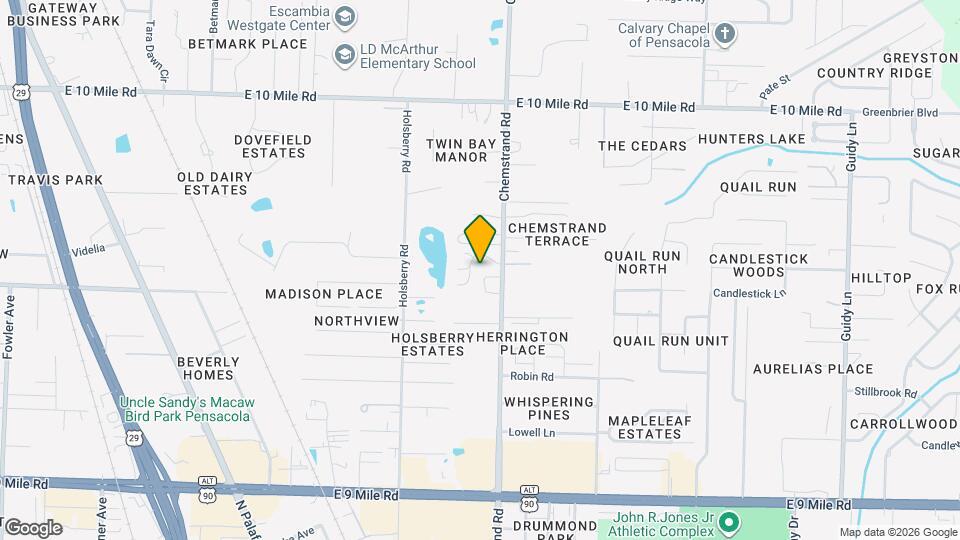 10001 Chemstrand Rd Map and Location Details