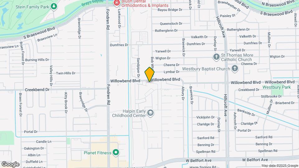 6330 Creekbend Dr Map and Location Details