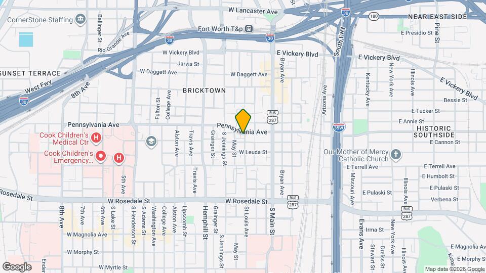 654 St Louis Ave Map and Location Details