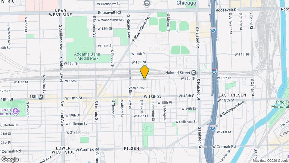 1109 W 16th St Map and Location Details
