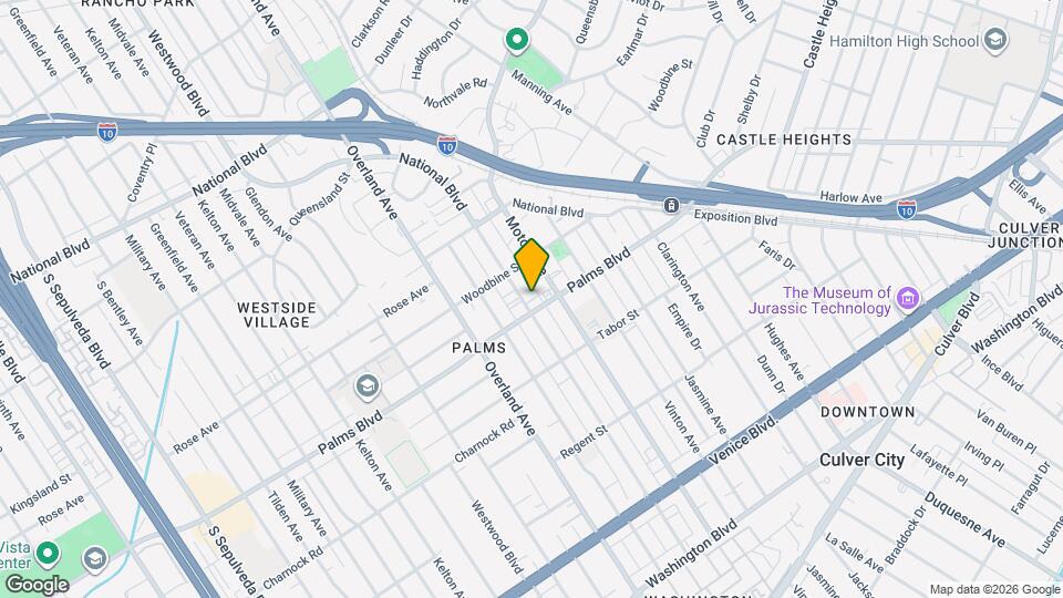 3444 Mentone Ave, Unit 1 Map and Location Details