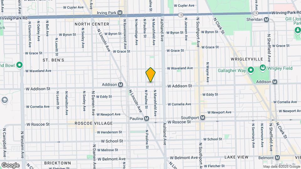 1644 W Addison St Map and Location Details