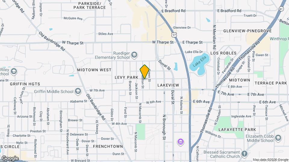 1429 Milton St Map and Location Details