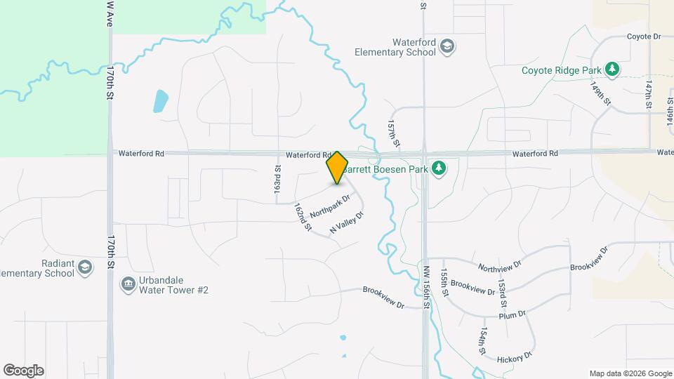16008 Springbrook Trl Map and Location Details