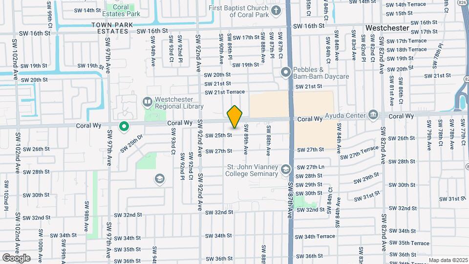 8943 SW 25th St Map and Location Details