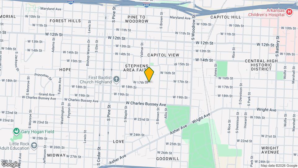 3401 W 17th St Map and Location Details