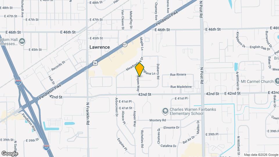 4265 Aspen Way Map and Location Details