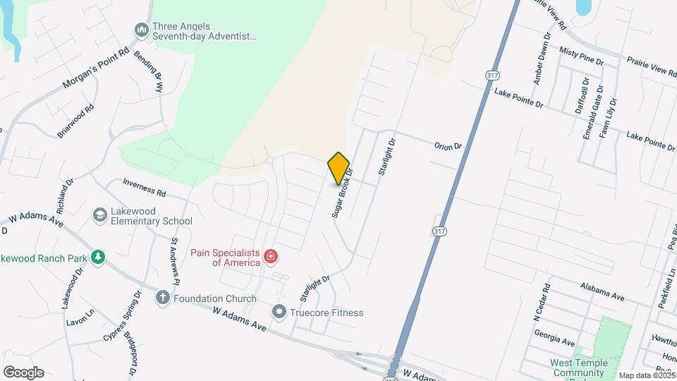 824 Sugar Brook Dr Map and Location Details